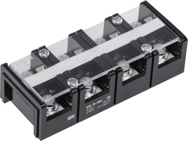 IEK Блок зажимов БЗН ТС-1004 35 мм2 100A 4 пары