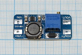 Повышающий, регулируемый преобразователь напряжения; конст ИП\Преобразователь 2~24В в5~28В/2А\MT3608