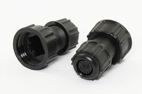 Разъем телефонный RJ45F5 вилка, контакты 8C, на кабель, RJ45F5