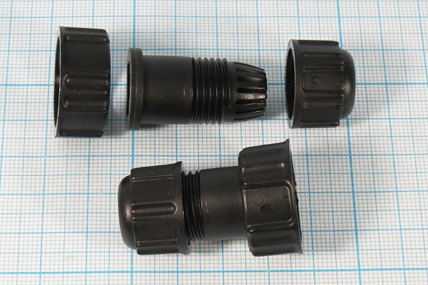 Разъем телефонный RJ45F5 вилка, контакты 8C, на кабель, RJ45F5