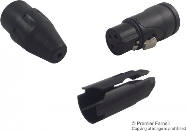 AX3FB-AU, XLR Connectors XLR CONN F 3 POS SOLDR ST CBL MNT AX3FB-AU, XLR Connectors XLR CONN F 3 POS SOLDR ST CBL MNT