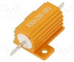 AHP25W-15RJ, Резистор: проволочный, с радиатором, 15Ом, 25Вт, ±5%, 50ppm/°C AHP25W-15RJ, Резистор: проволочный, с радиатором, 15Ом, 25Вт, ±5%, 50ppm/°C