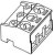 282830-4, Conn Eurostyle Block F 4 POS 5mm Screw Straight/Right Angle Cable Mount 12A/Contact