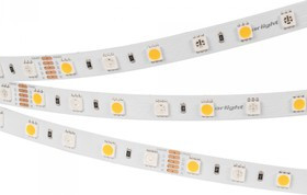 Arlight Светодиодная лента RT-B60-10mm 24V RGBW-White (14.4 W/m, IP20, 5060, 5m) (Открытый)