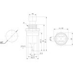 36-3310, Выключатель-кнопка металл 220V 2А (2с) (ON)-OFF ø7.2 красная Micro (RWD-301, PBS-10B) 36-3310, Выключатель-кнопка металл 220V 2А (2с) (ON)-OFF ø7.2 красная Micro (RWD-301, PBS-10B)