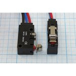 Микропереключатель, размер 38x10 x15, 5А, переключение ON-(ON), размер концевика L17, LXW-5