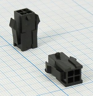 Разъем питания MF3 розетка , контакты 2x 2, шаг P3.0, монтаж на блок, MF3-2x02M, 4P Разъем питания MF3 розетка , контакты 2x 2, шаг P3.0, монтаж на блок, MF3-2x02M, 4P