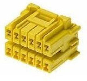 505605-1203, Headers &amp; Wire Housings CP3.3 RECPT 3.3mm DR 12CKT POLZ PsInLk YL