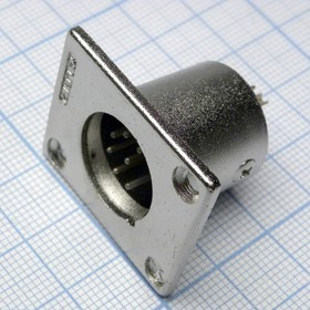 CANNON 29 7M, Аудио разъём XLR - вилка приборная, 7 контактов, цвет - серебристый