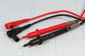 Щупы для мультиметра T3030U; № 3034 M щуп шт "BANANA"x2-щуп d2x2\0,8м\угл\закр\M266 MY60