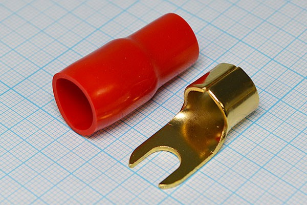 Клемма"U" d 7,5, 35,0S Au, красная