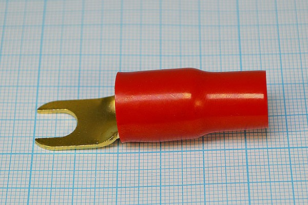 Клемма"U" d 7,5, 35,0S Au, красная