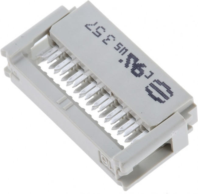 09 18 516 7813, IDC Connector, с компенсатором натяжения, IDC Receptacle, Female, 2.54 мм, 2 ряда, 16 контакт(-ов)