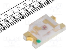 LL-S150YC-2Y, LED; SMD; 1206; yellow; 6?10mcd; 3.2x1.6x1.1mm; 120°; 2?2.8V; 20mA