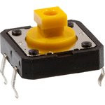 1208-12127.30, Кнопка тактовая, 12х12мм, h=7.30мм, квадратная