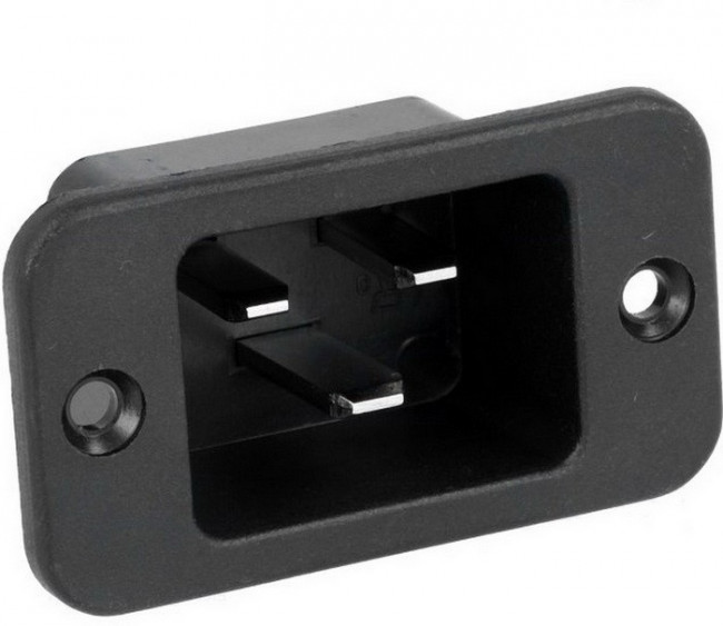 AC-032, Штеккер панельный 3-х полюсный серии AC-0XX с фланцами