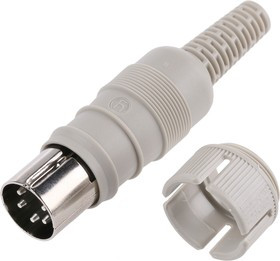 930964517 MAS 5100, MAS 5 Pole Din Plug, 4A, 34 V ac/dc IP30, Screw Lock, Male, Cable Mount