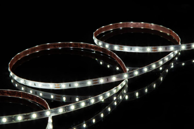 Светодиодная лента 5м, 12В, 4,8Вт/м, 60д/м, ip65, 480Лм/м, холодный белый, 8мм, ML-R60-2835-CW-LP-ST