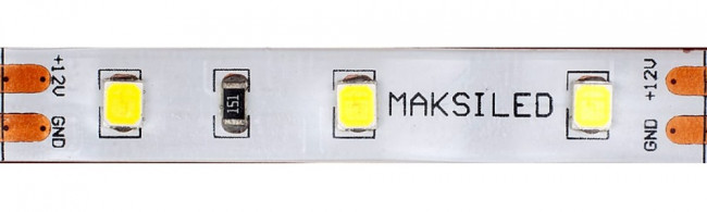 Светодиодная лента 5м, 12В, 4,8Вт/м, 60д/м, ip65, 480Лм/м, холодный белый, 8мм, ML-R60-2835-CW-LP-ST