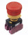 YW1B-V4E02R, Переключатель выключатель безопасности, 2, NC x2, 22мм, красный