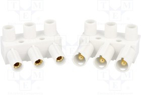 7600-0002-03, Разъем: разъемный клеммник, зажим под винт, "папа" + "мама"