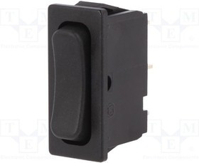 1838.1502, ROCKER; SPDT; Pos: 3; ON-OFF-ON; 6A/250VAC; black; IP40; none; 100m?