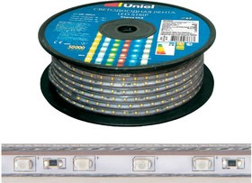 лента светодиодная 120LED/m-10mm-IP67- 220V-10W/m-50M-4000K бобина ULS-2835 UL-00006481
