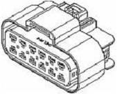 15326910, Automotive Connectors 12 Way F GT 280 Sealed