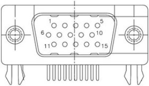 17EBH015PAM010, D-Sub High Density Connectors D-SUB 17EBH015PAM010, D-Sub High Density Connectors D-SUB
