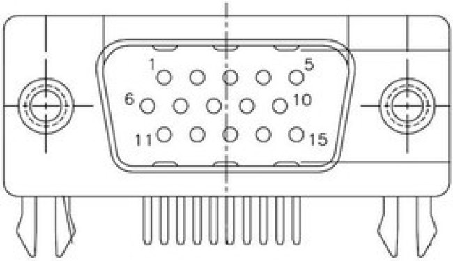 17EBH015PAM010, D-Sub High Density Connectors D-SUB