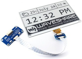 7.5inch e-Paper HAT, E-Ink дисплей 640×384px форм-фактора HAT для Raspberry Pi 7.5inch e-Paper HAT, E-Ink дисплей 640×384px форм-фактора HAT для Raspberry Pi