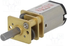 POLOLU-3072, Двигатель: DC, с редуктором, HPCB 6V, 6ВDC, 1,5А, Ось: D профиль