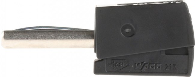 215-311, Black Male Banana Plug, 4 mm Connector, Cage Clamp Termination, 20A, 42V, Nickel Plating 215-311, Black Male Banana Plug, 4 mm Connector, Cage Clamp Termination, 20A, 42V, Nickel Plating
