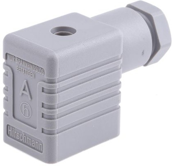 932987106 GMN 209 NJ grey, GMN 2P+E DIN 43650 B, Female Solenoid Valve Connector, 250 V ac/dc Voltage 932987106 GMN 209 NJ grey, GMN 2P+E DIN 43650 B, Female Solenoid Valve Connector, 250 V ac/dc Voltage