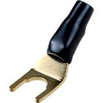 1-691G, вилка акустическая металл "позолоченная" на кабель пайкачер.