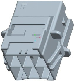 5-1971775-5, Power to the Board 2x5 cap housing lgr panel mount Key A