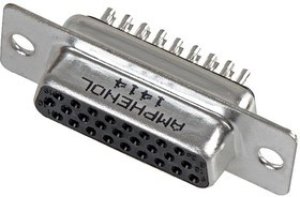 L77HDE15SD1CH4RHNVGA, HD-D SUB CONN, RCPT, DE, 15POS, SOLDER