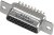 L77HDE15SD1CH4RHNVGA, HD-D SUB CONN, RCPT, DE, 15POS, SOLDER