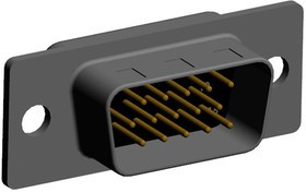 780-M15-113R001, SEAL-D 15 Way Plug-In Mount D-sub Connector Plug, 2.286mm Pitch