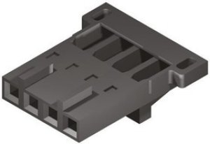 50-57-9704, SL Female Connector Housing, 2.54mm Pitch, 4 Way, 1 Row