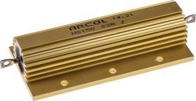 HS150 22R J, 22 150W Wire Wound Chassis Mount Resistor HS150 22R J ±5%