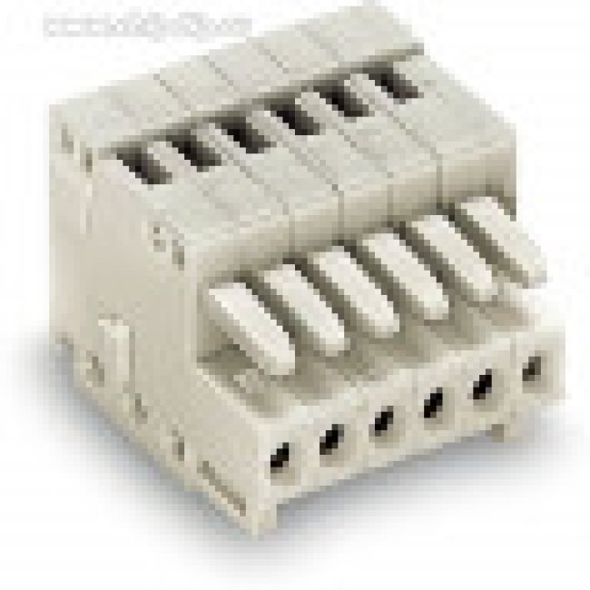 733-112, Съемная клеммная колодка, 2.5 мм, 12 вывод(-ов), 28AWG до 20AWG, 0.5 мм², Зажим, 6 А