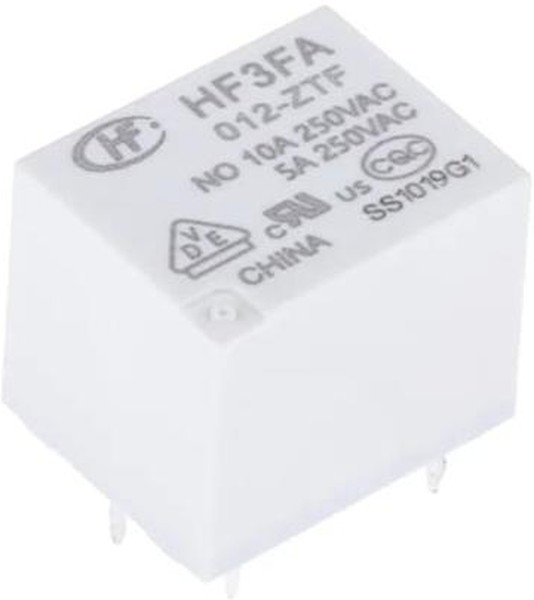 HF3FA/012-ZTF, Реле электромеханическое, субминиатюрное, U катушки 12 VDC, 10 А, SPDT (OBSOLETE)