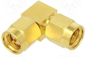 132339, Соединитель; SMA "папа",с обеих сторон; угловой 90°; 50Ом