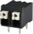TBLH10-500-02BK, Fixed Terminal Blocks Terminal block, screwless, High Temp, 5.00, Horizontal, 2, Black w Gray Button