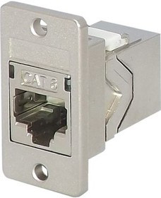FACK4BKPM#24, Panel Mount Coupler, RJ45 Socket - RJ45 Socket, Pack of 24 pieces
