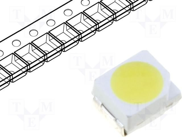 WW-WTA30TS-Q, Светодиод, SMD, 5050, белый нейтральный, 1400-2500мкд, 120° WW-WTA30TS-Q, Светодиод, SMD, 5050, белый нейтральный, 1400-2500мкд, 120°
