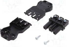 92.931.3053.1, Разъем: разъемный клеммник, зажим под винт, "мама", GST18, 20А