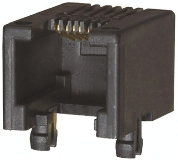 87180-066LF, Conn Modular Jack F 6 POS 1.27mm Solder RA Thru-Hole 6 Terminal 1 Port Cat 3 Tube