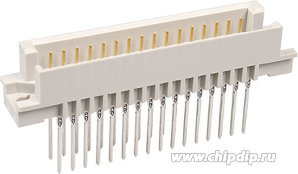 1393658-2, DIN41612, вилка 16x3 32 контакта, прямая 13мм